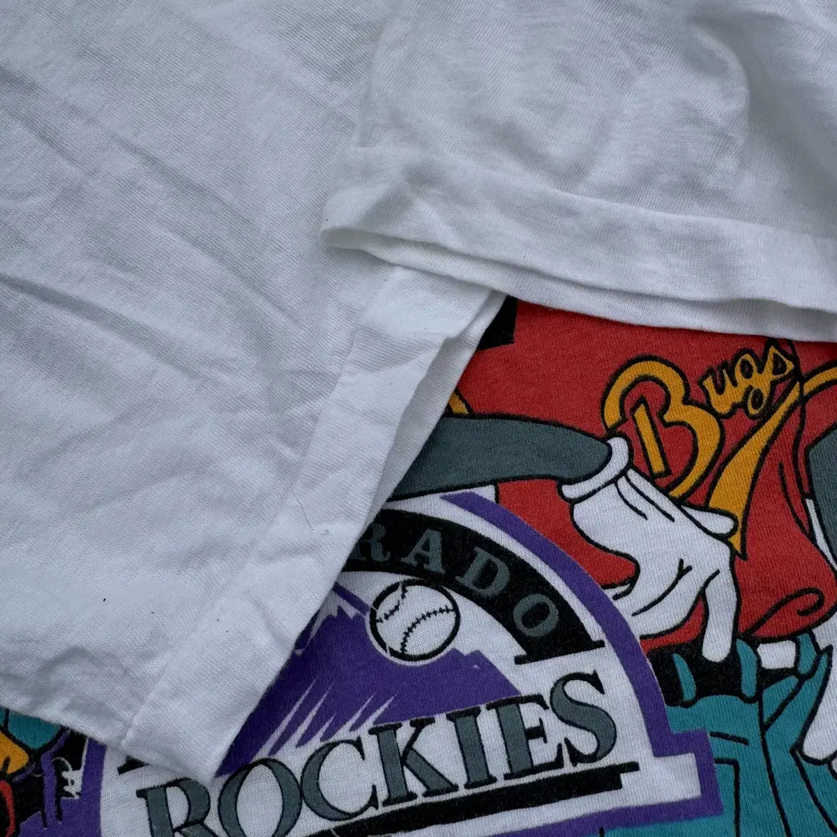 [L] 90s Hanes Colorado Rockies 프린팅 반팔티