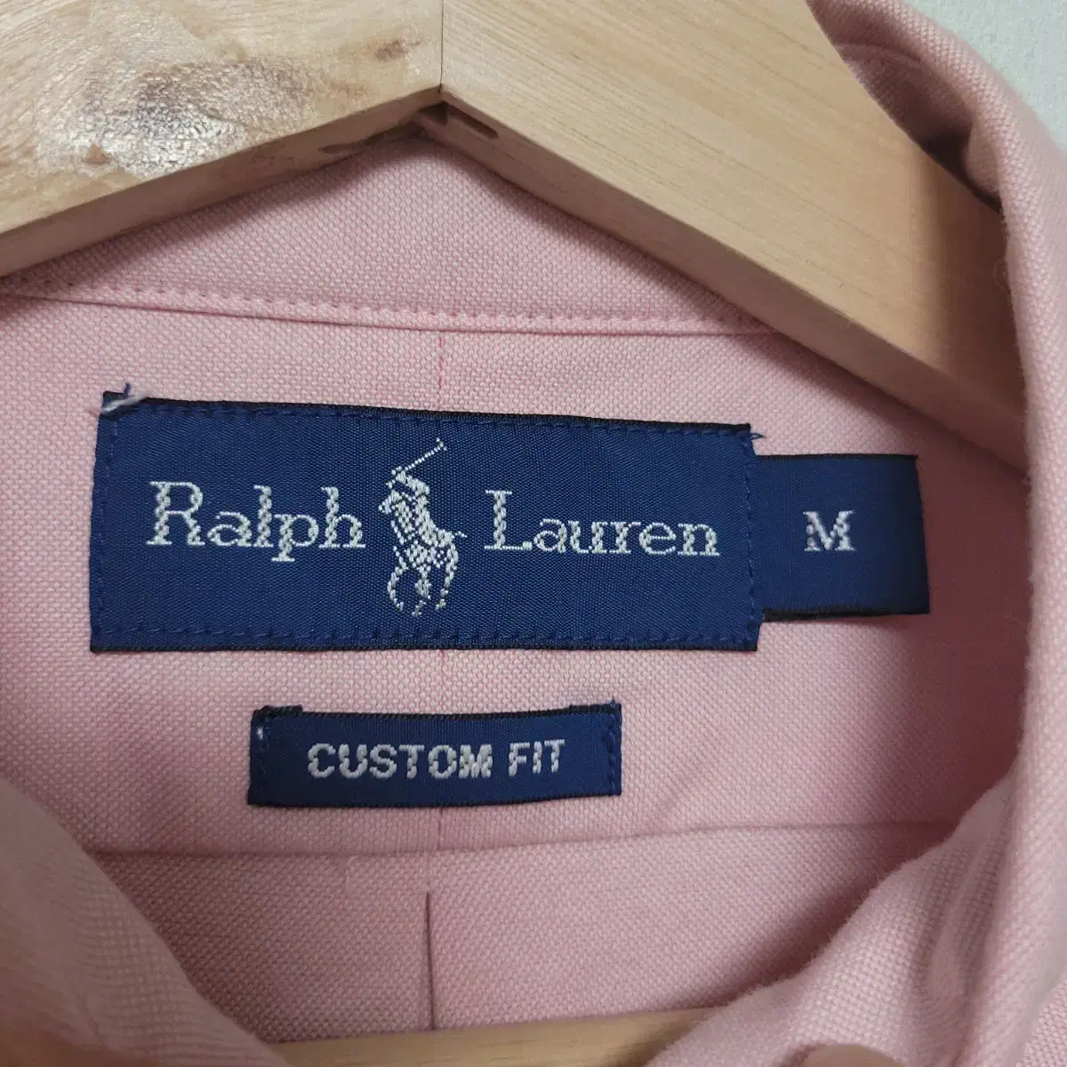 (M) POLO RALPHLAUREN 폴로랄프로렌 핑크 빅로고 패치 셔츠