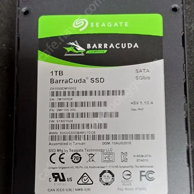 중고. ssd1테라 BarraCuda