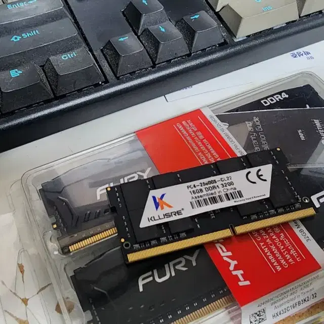 킹스톤 퓨리ddr4 32gb(16x2),킹스톤16gb ddr4 3200