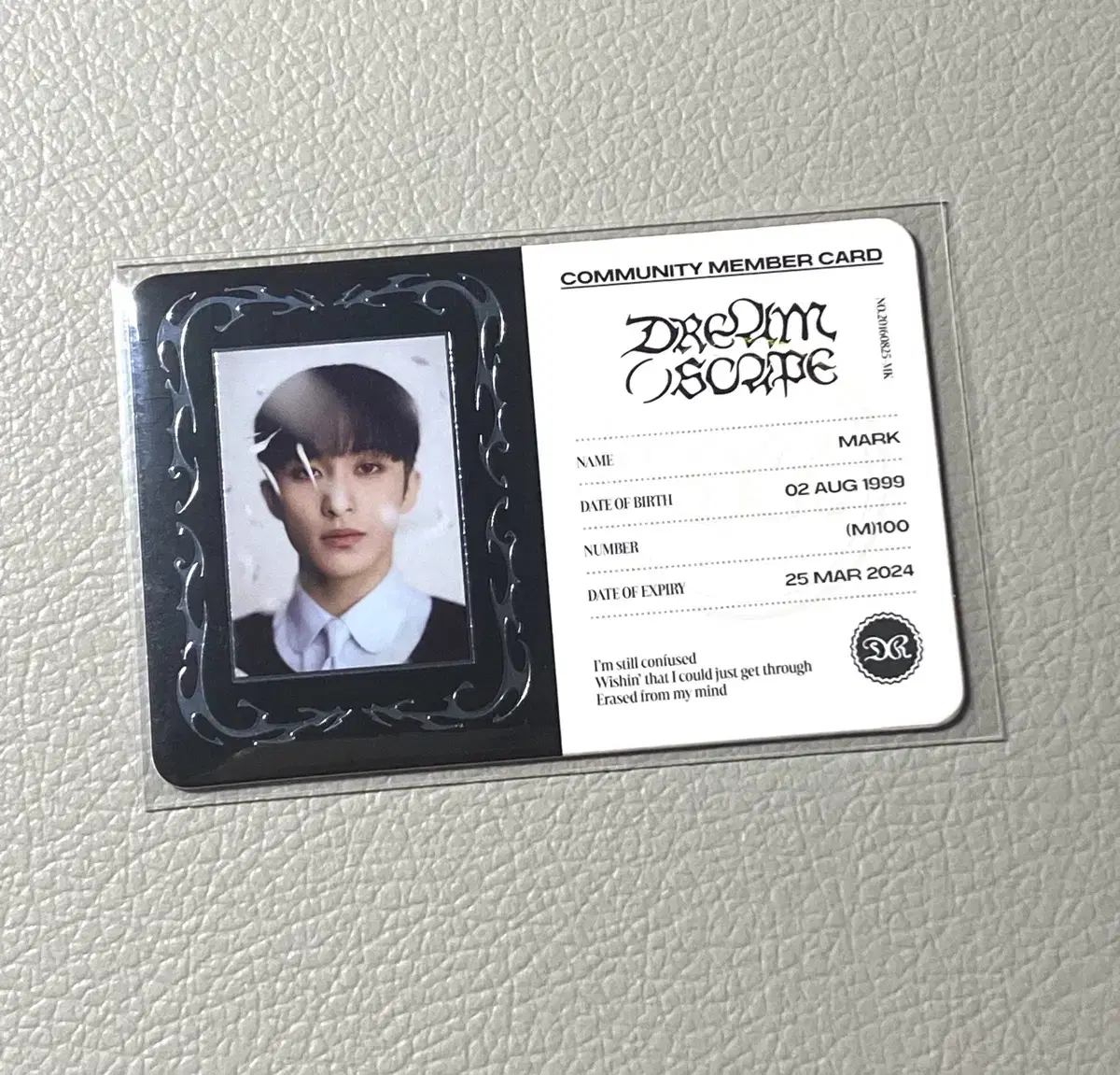 NCT mark ID kard