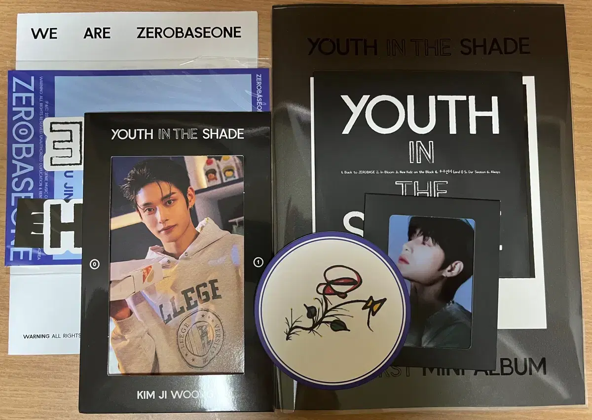 zerobaseone debut album youth in the shade kim jiwoong full package