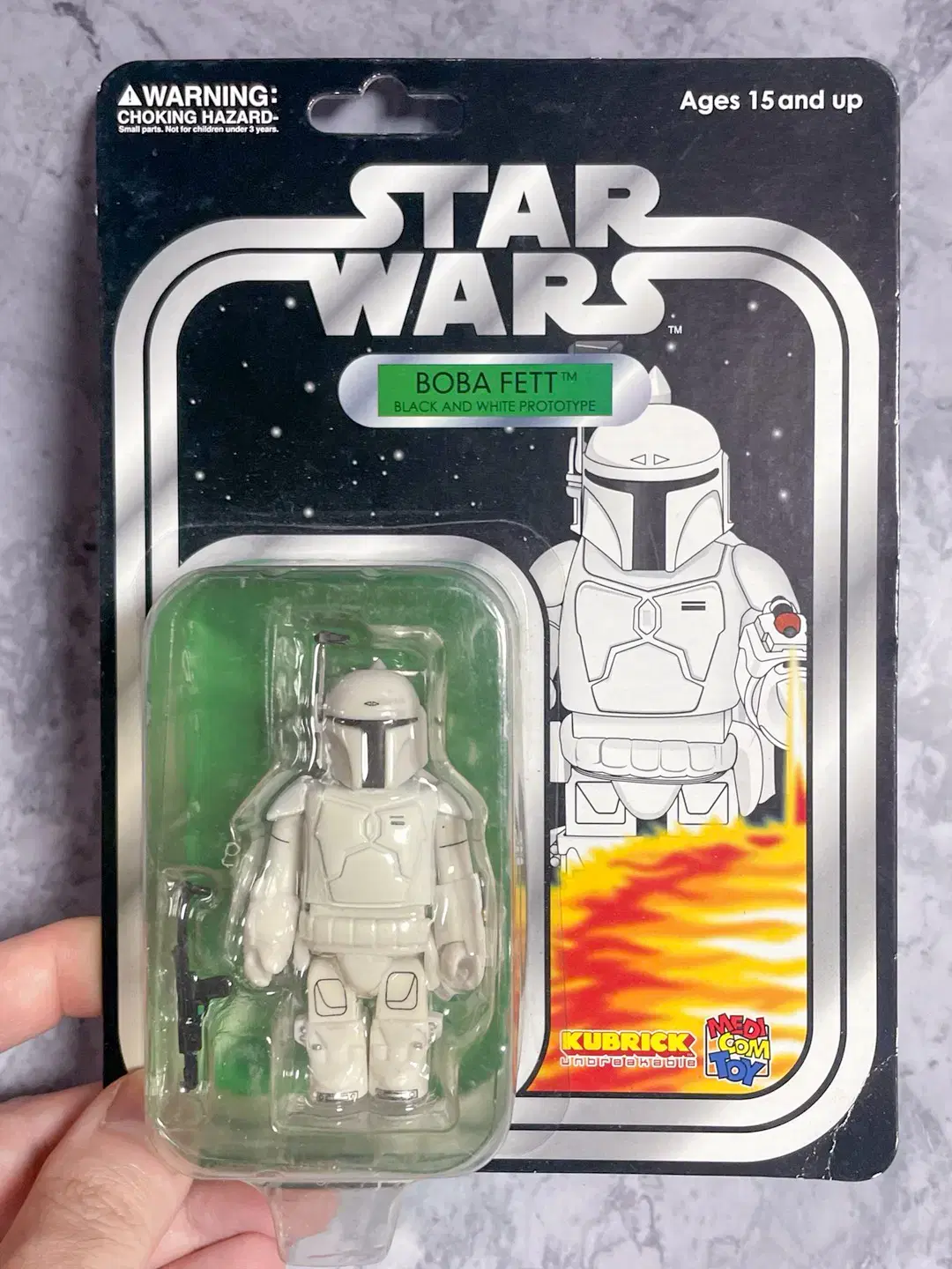 kubrick star wars bobapet collection prototype kardpackage edition