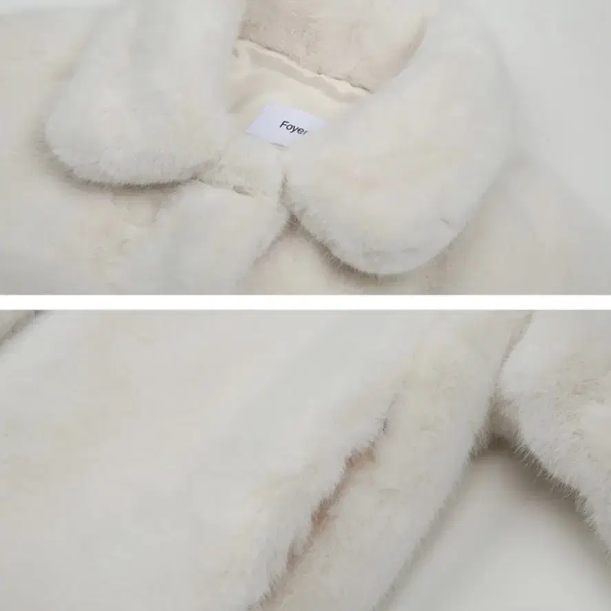 [포이어] Faux Fur Jacket ivory