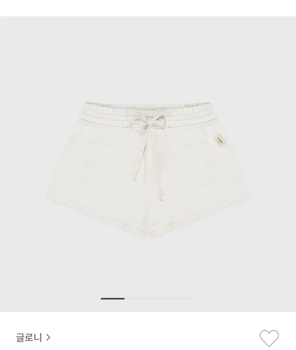 글로니 g classic cotton twill shorts