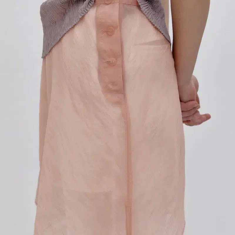 파르벵 CAMPANA BACK DART SKIRT_PEACH FUZZ