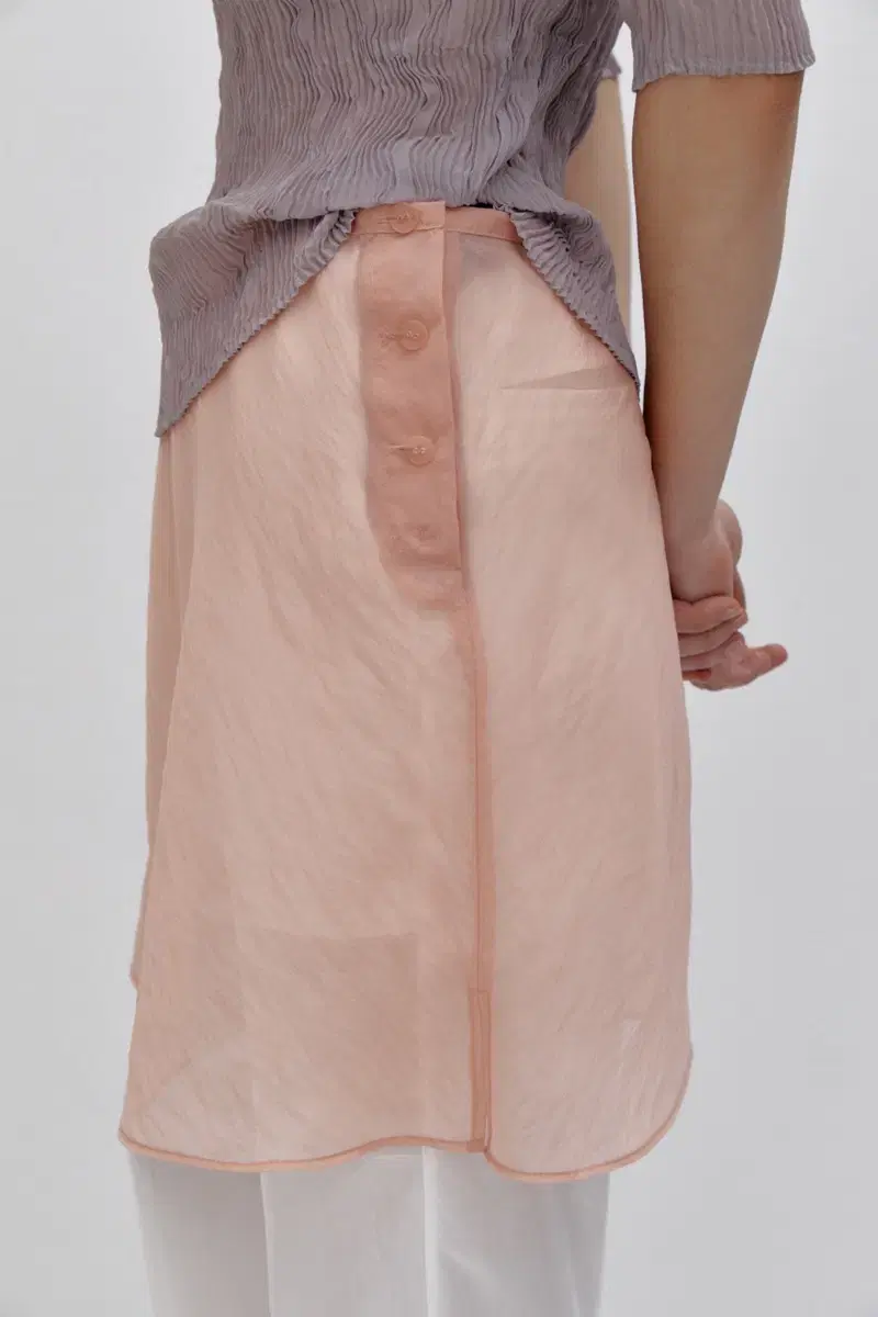 파르벵 CAMPANA BACK DART SKIRT_PEACH FUZZ