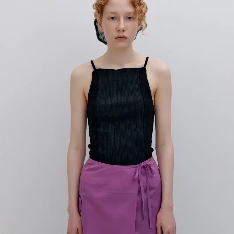 파르벵 SIDE POCKET WRAP SKIRT_PURPLE