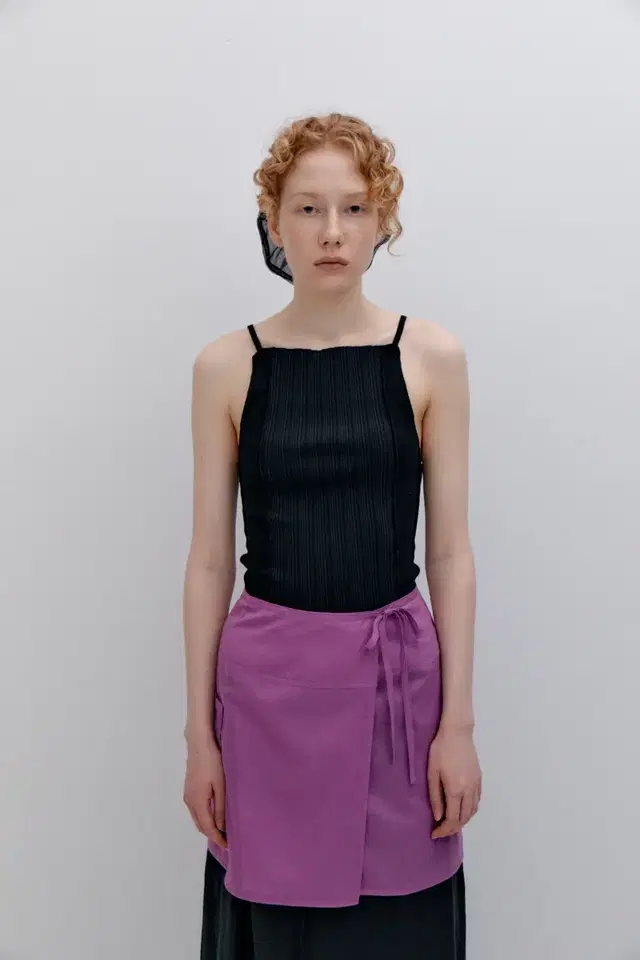 파르벵 SIDE POCKET WRAP SKIRT_PURPLE