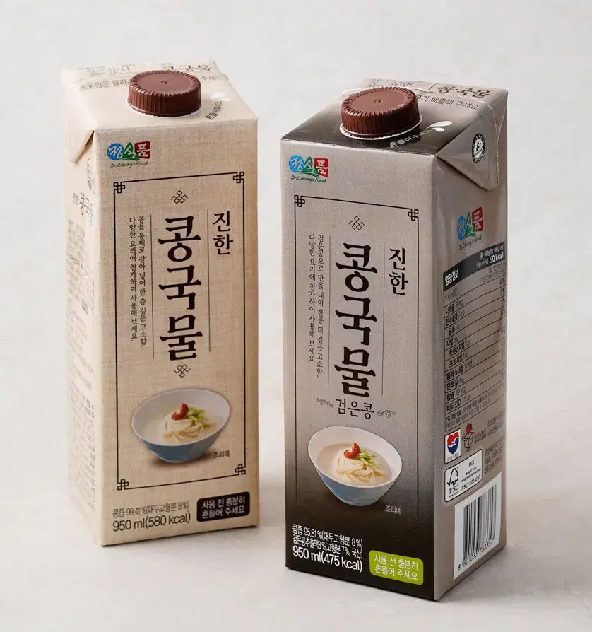 무료배송-정식품 12팩 진한 콩국물 대두콩/검은콩 950ml