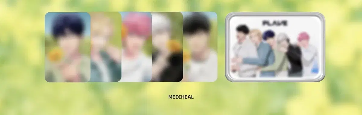 Mediheal plave Photo Card Tin Case