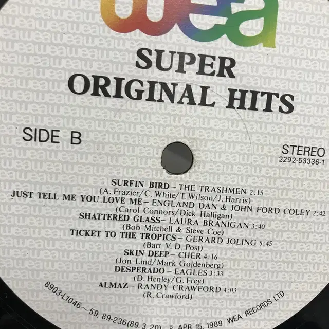 SUPER ORIGINAL HITS LP / AA2150