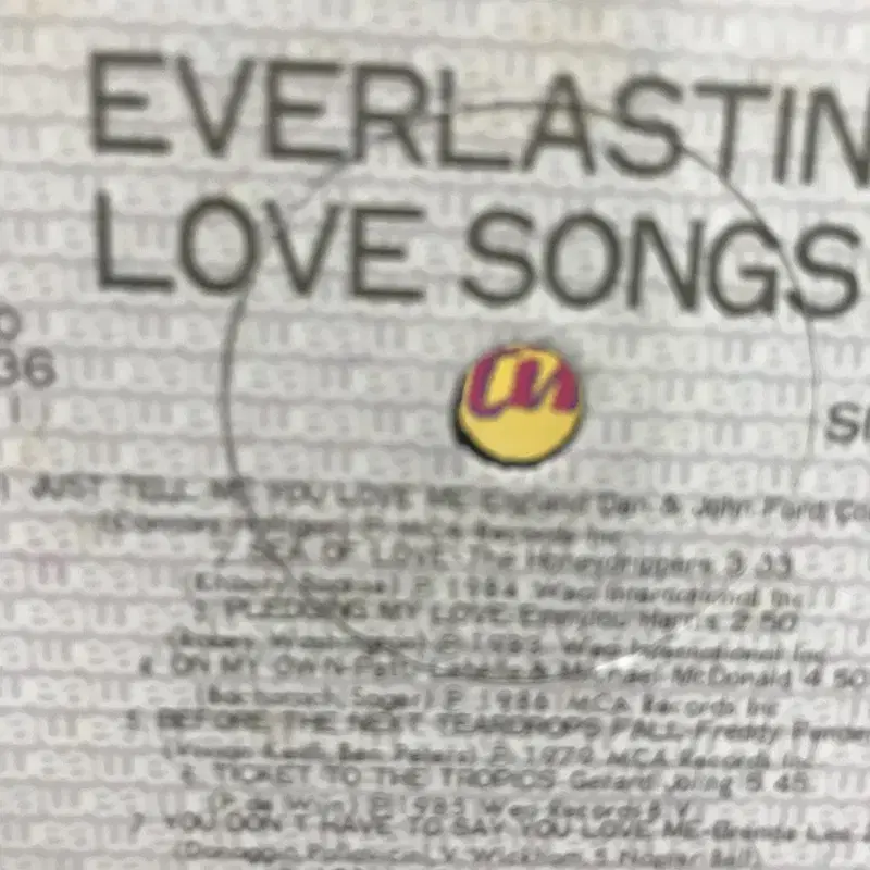 EVERLASTING LOVE SONGS LP / AA2160