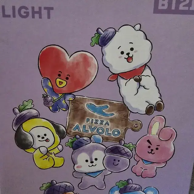 알볼로 bt21 무드등 피규어 4종