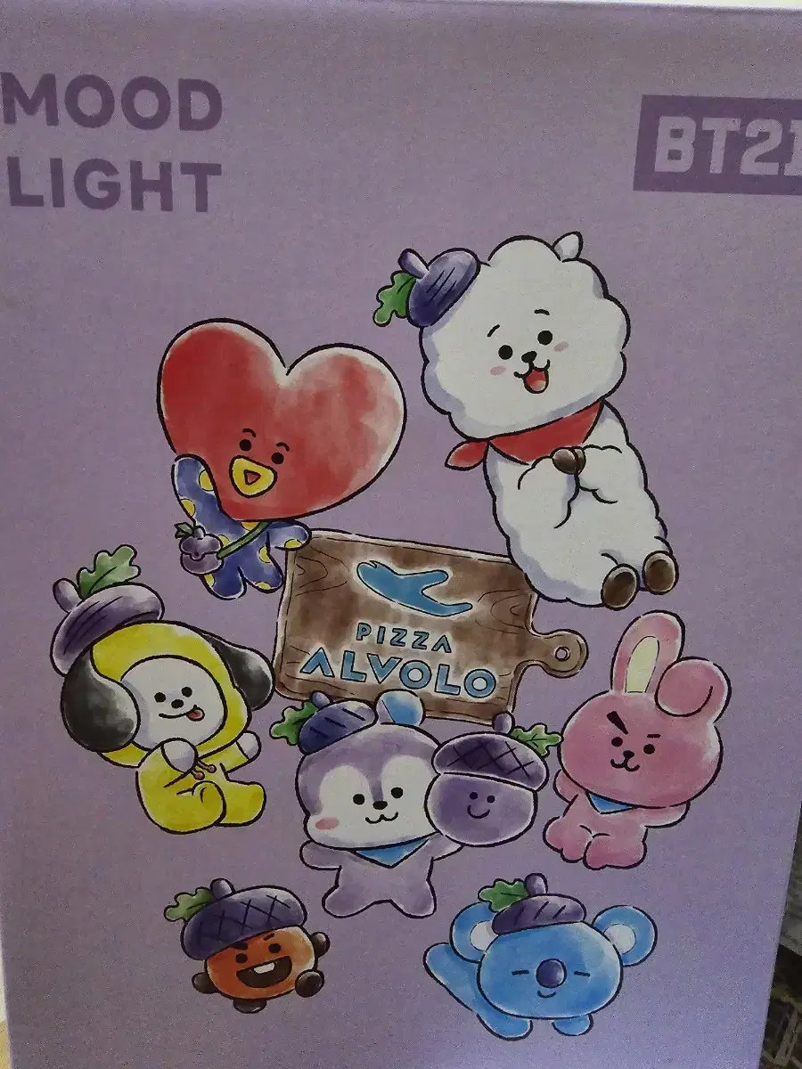 4 Alvolo BT21 Mood Light Figurines