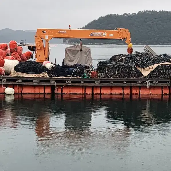 크래인 뗏목 작업대 판매합니다..