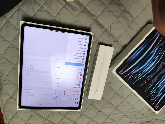 아이패드 프로 12.9 6세대 128g / 애플펜슬2 팝니다.