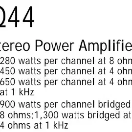 EV (Dynacord) 파워앰프 Q44 (450W x 2)