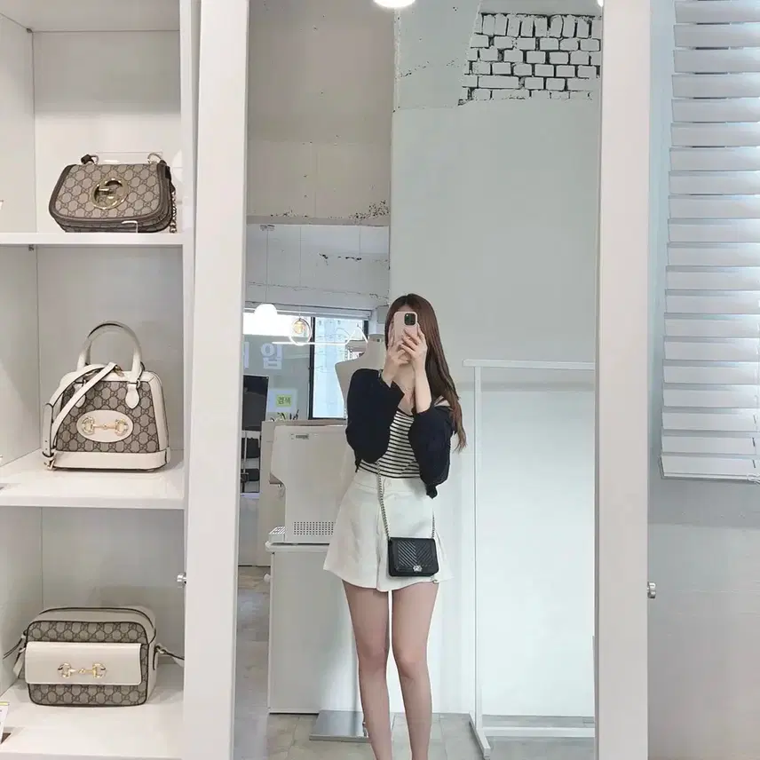 샤넬 보이 쉐브론 미니 WOC 체인 크로스백 블랙 ap2464 사진 2