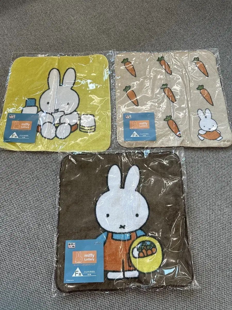 3 miffy handkerchiefs in bulk