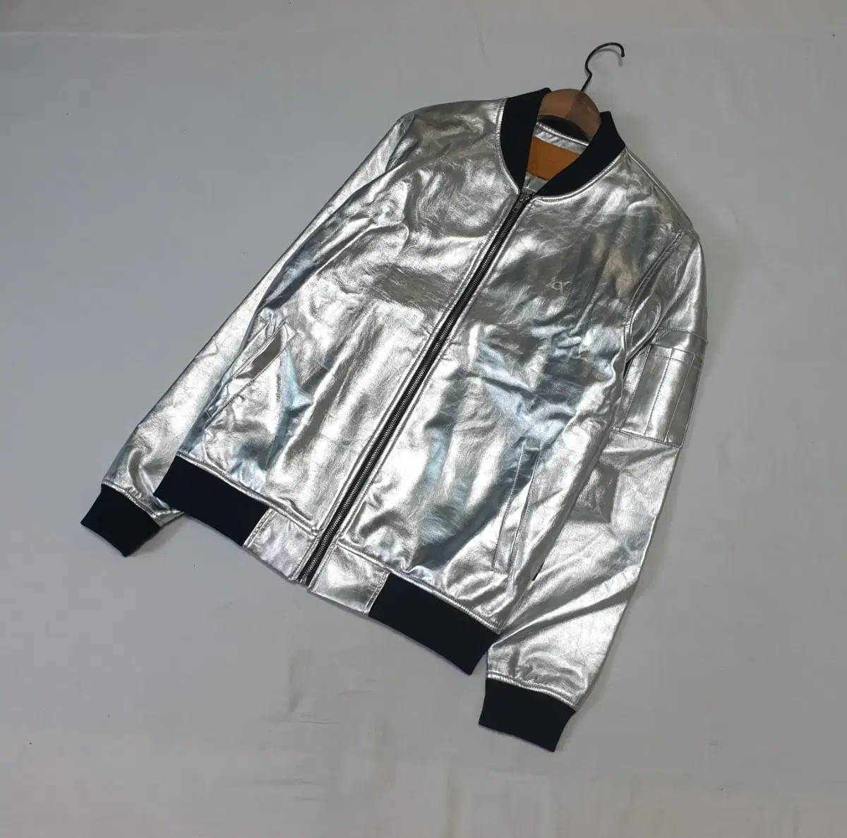 Vintage Metallic Silver Bloom Jacket