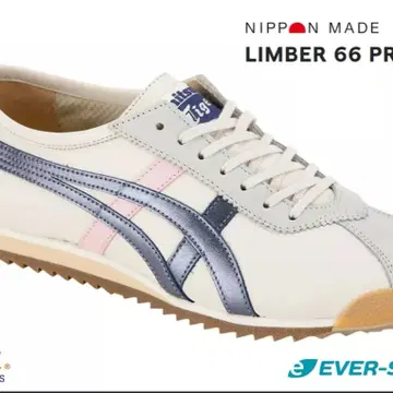 美品 Onitsuka Tiger Limber 66 Prestige 24 Onitsuka Tiger Limber 66 Prestige 'Ivory Navy' OT6000-0250
