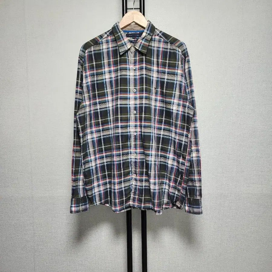 XL 타미힐피거 TOMMY HILFIGER  봄 가을 체크 셔츠