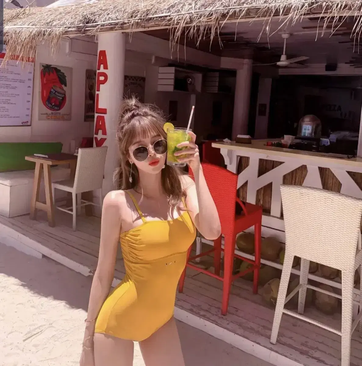 Yellow monokini