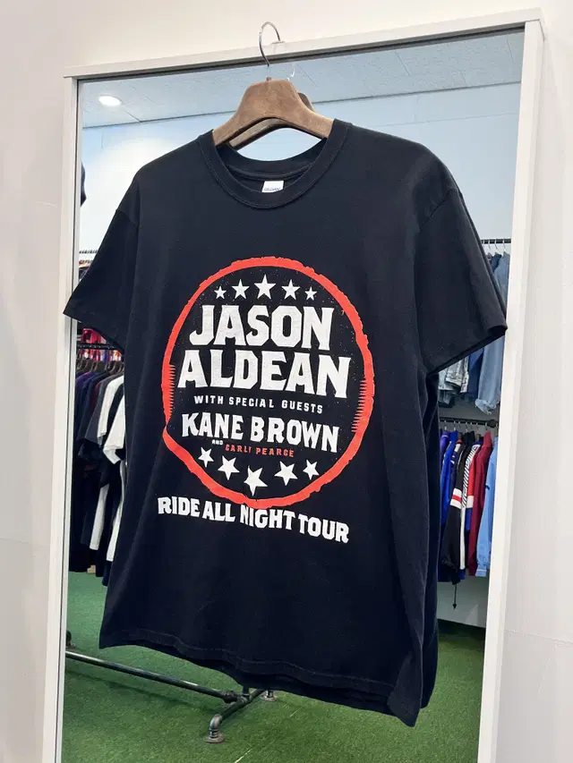 Gildan 길단 JASON ALDEAN 프린팅 반팔 티셔츠