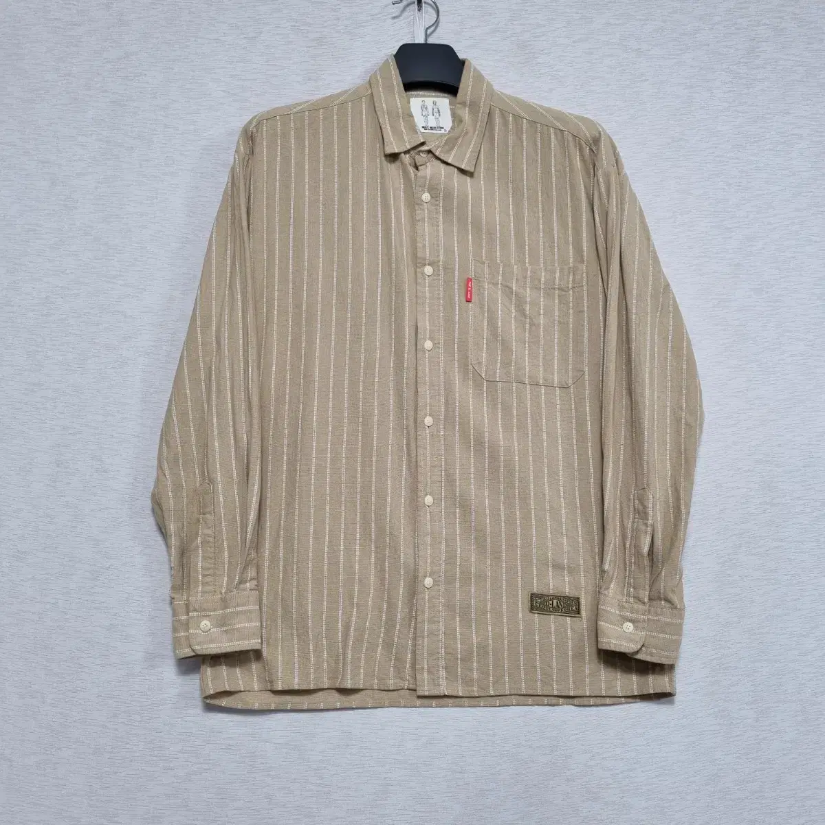 Menswear Striped Shirt Jacket M105ㅡ0626