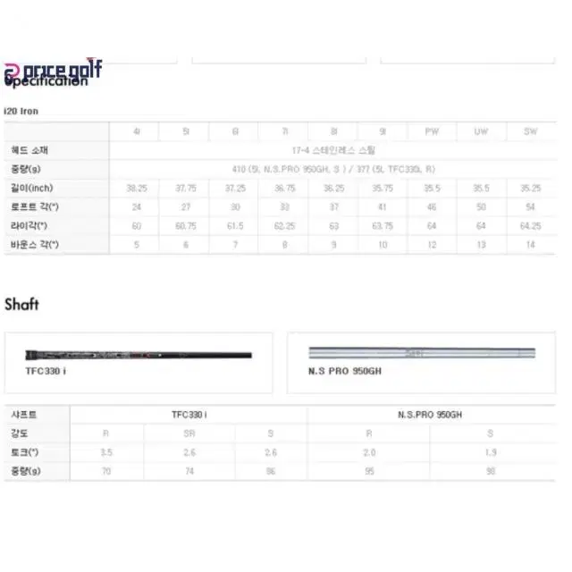 핑 PING I20 카본TFC330i S 7(4-PW)아이언세트