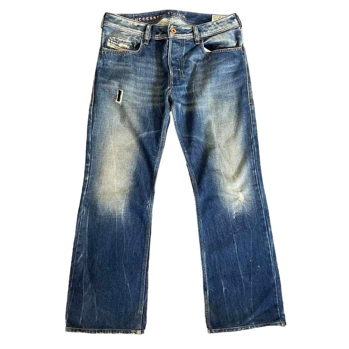 (32) Diesel Damage Wash Denim Pants