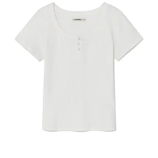 PROVINCE EYELET BUTTON TEE (WHITE)