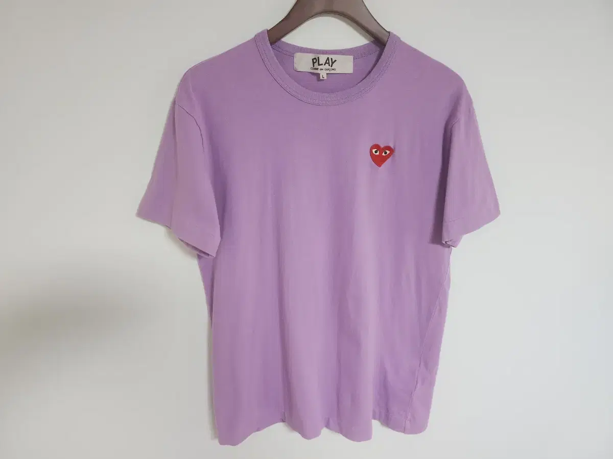 [L] Comme des Garçons Purple Red Waffen Men's Short Sleeve T-shirt AZ-T212