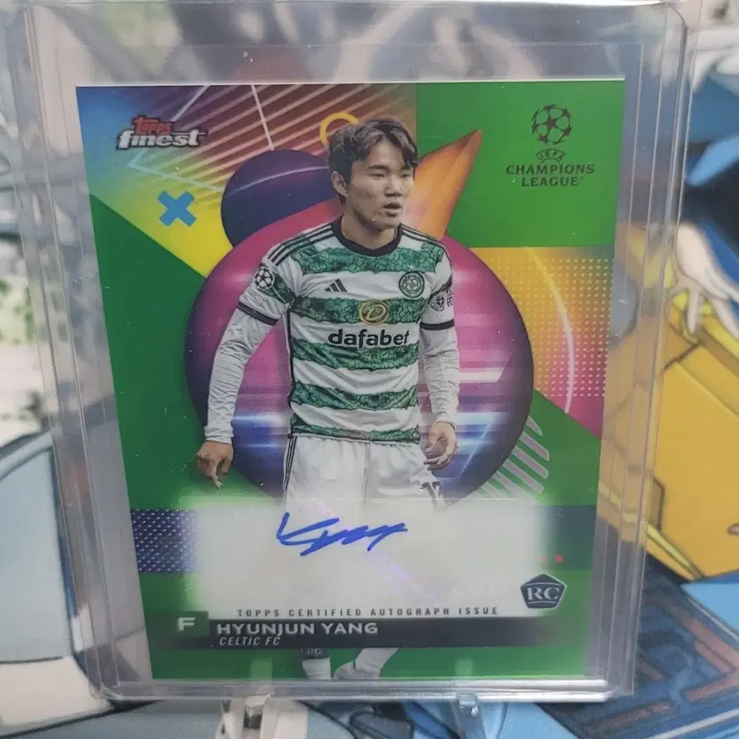 2024 topps finest 셀틱 양현준 오토 루키  /99