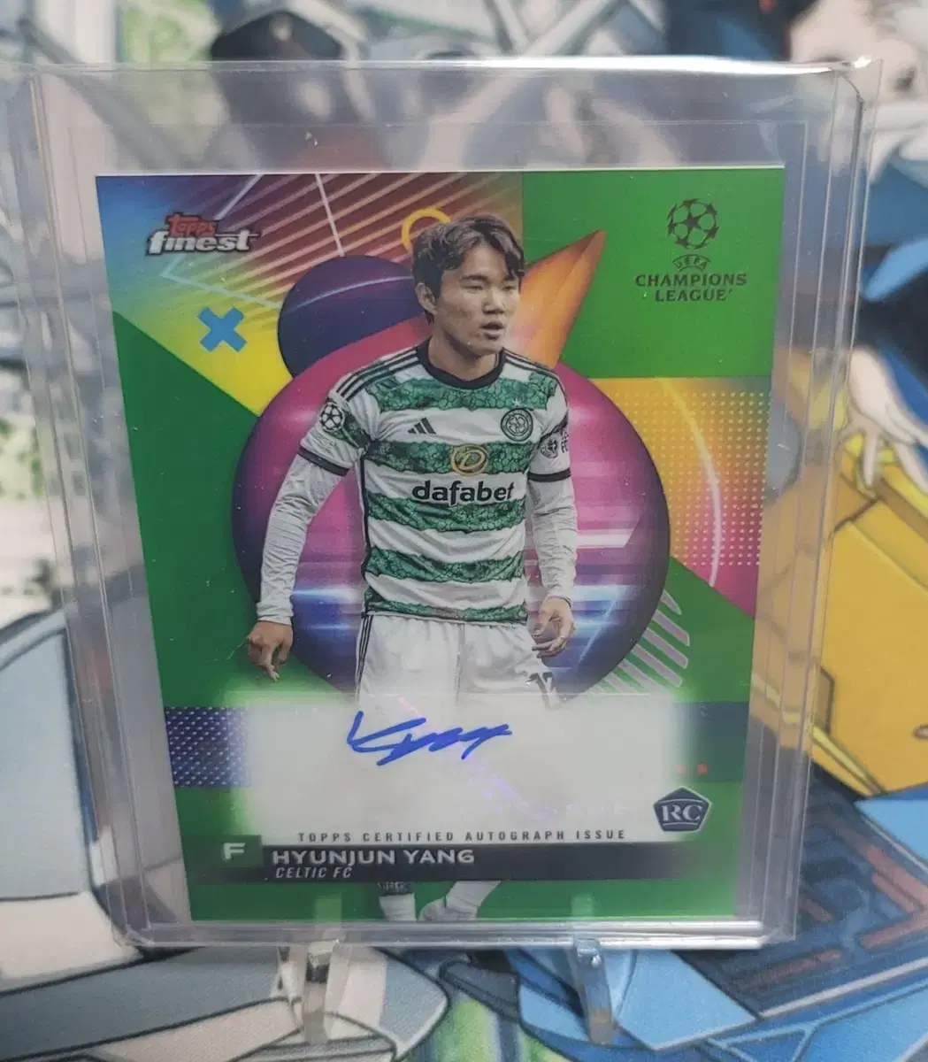 2024 topps finest 셀틱 양현준 오토 루키  /99