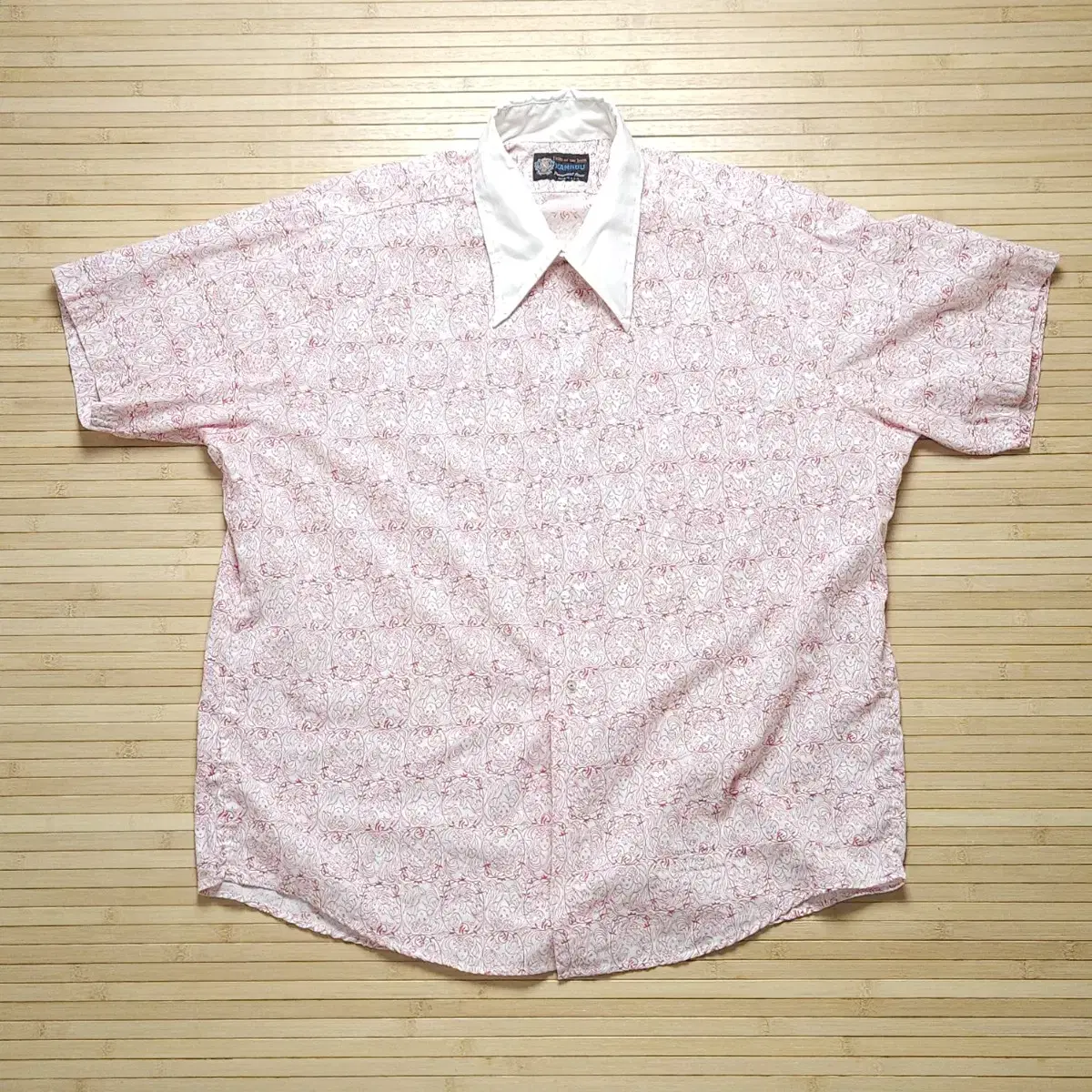 70s Fruit of the Loom Pattern Short Sleeve Shirt