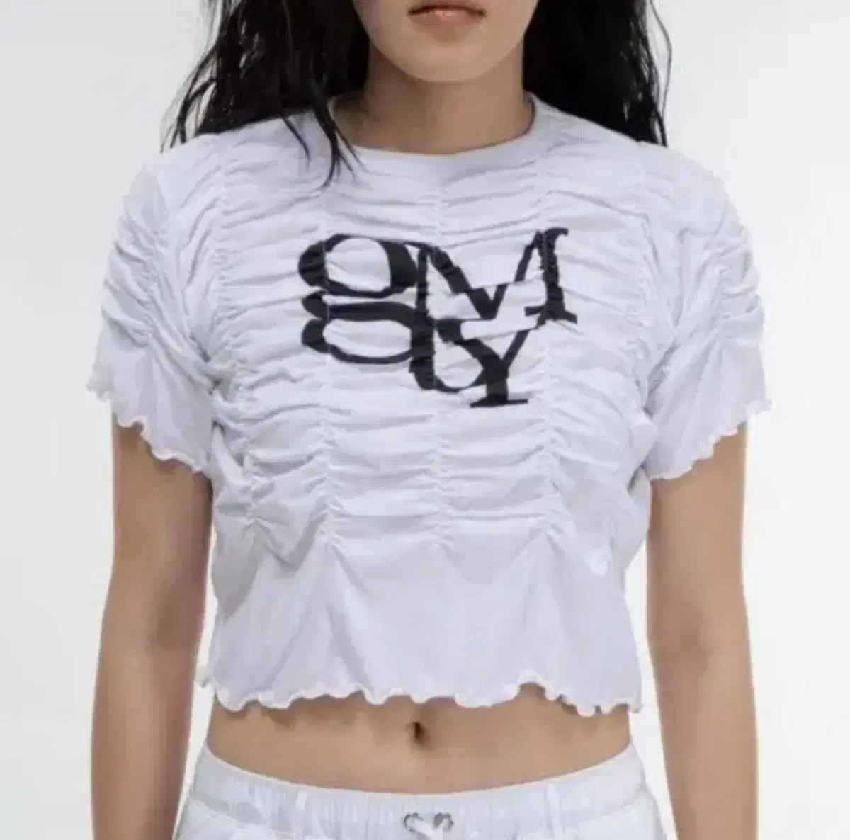 Kim Middaeyoung Shirred Crop Vahn