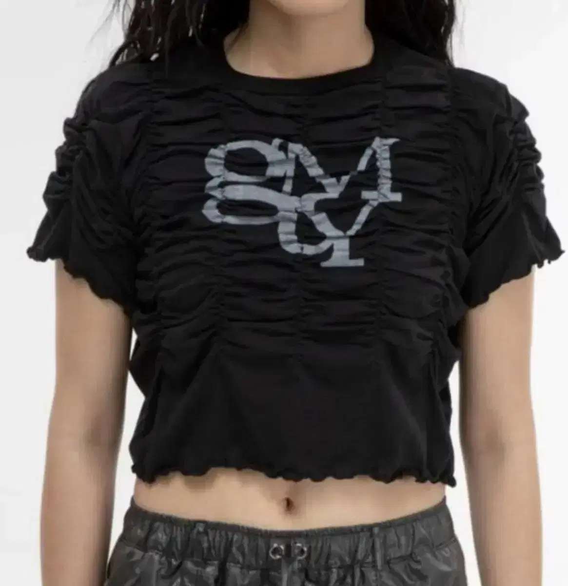 Kim Middaeyoung Shirred Crop Vahn