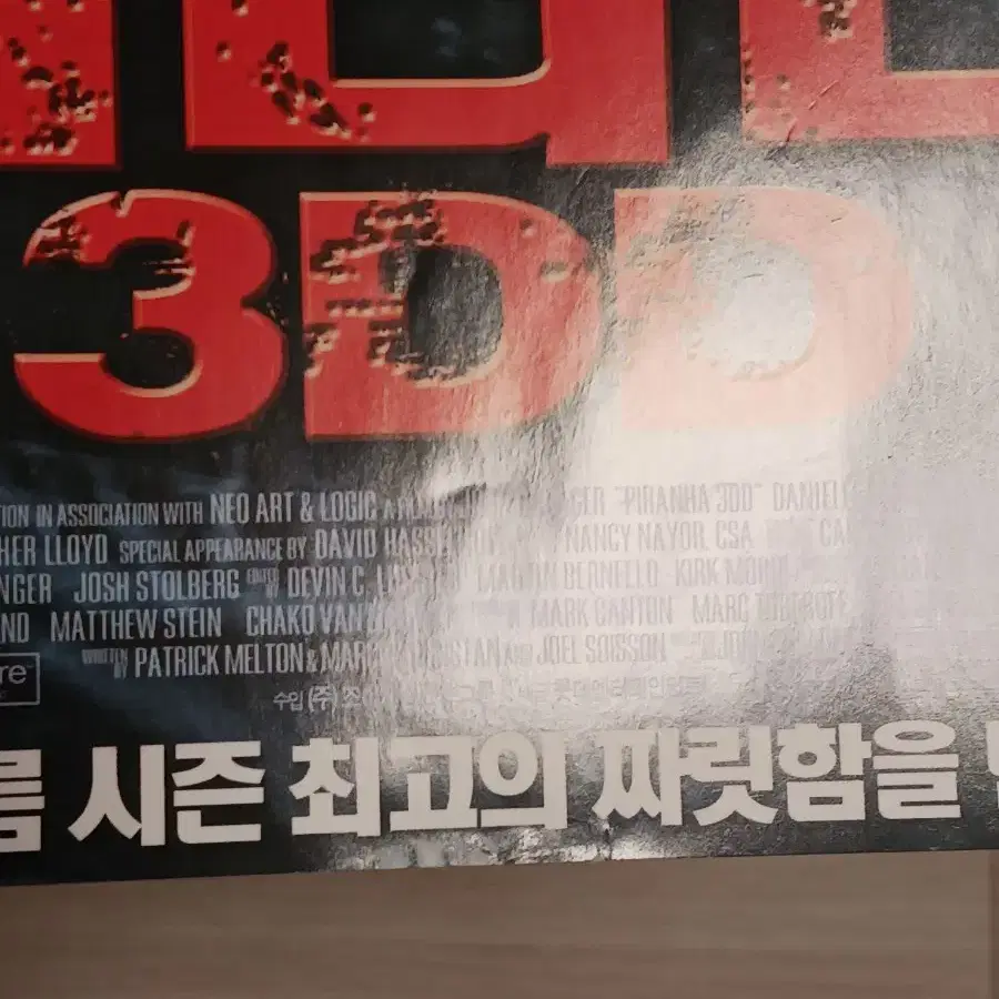 피라냐3DD(2012년)전단지