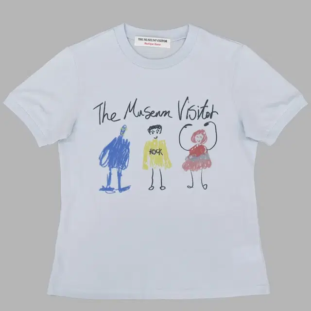 더뮤지엄비지터 CHILDREN PRINTED T-SHIRTS (Sky B