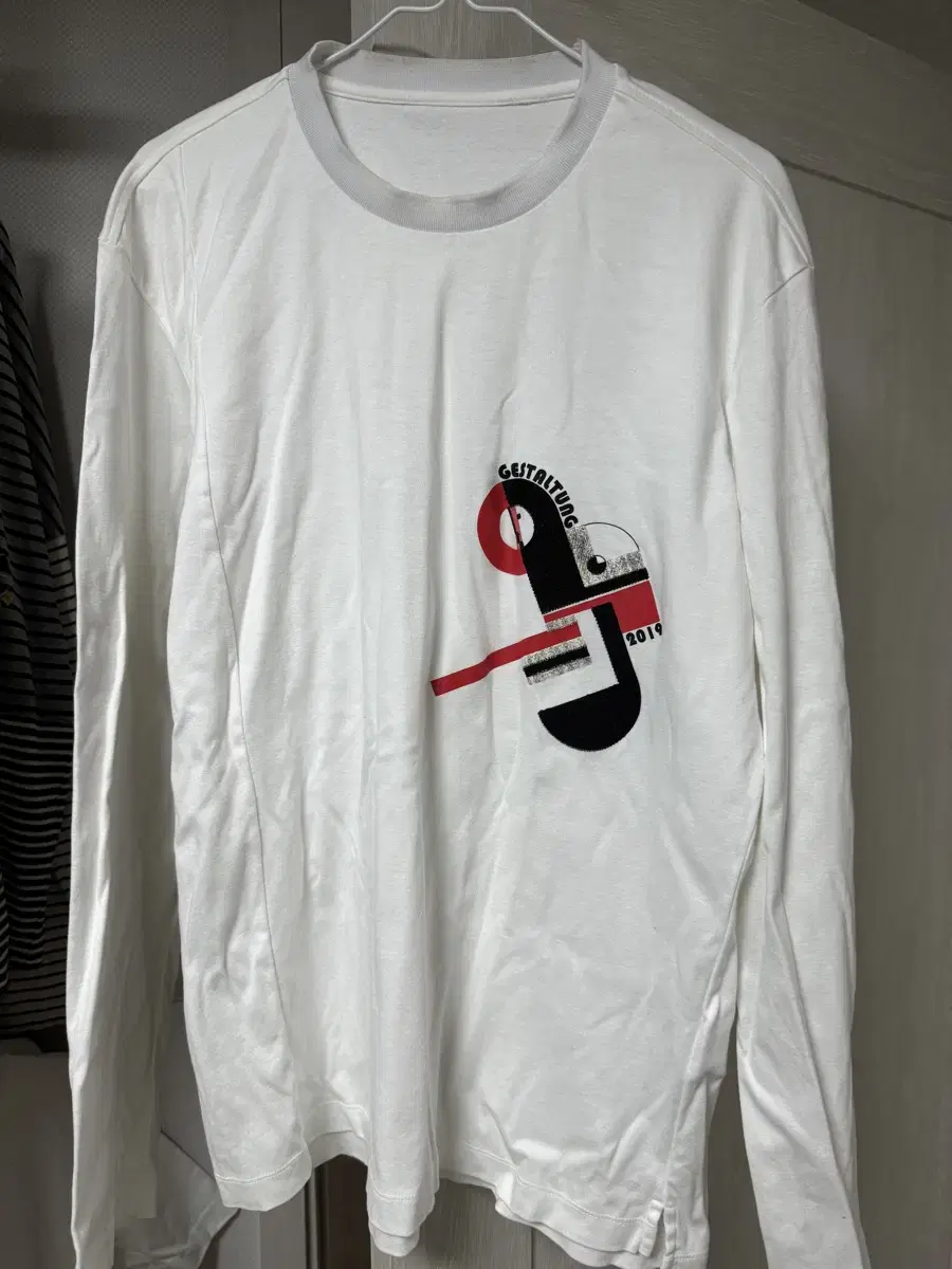 Solid Homme Front Logo Basic Plain Long Sleeve 105