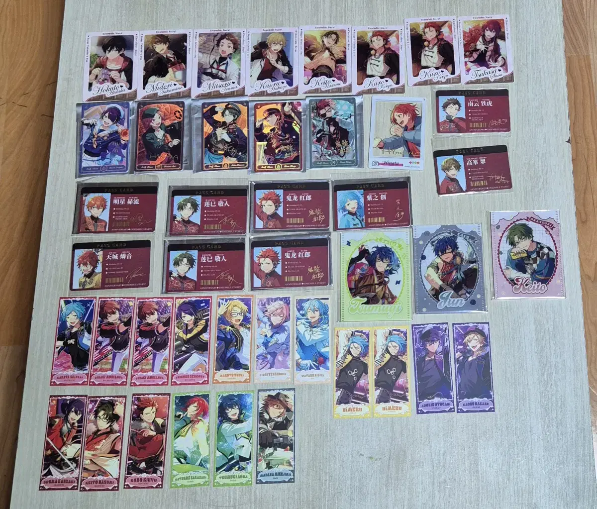 Sells and transfers anstar valentines, job kards, access cards, etc.