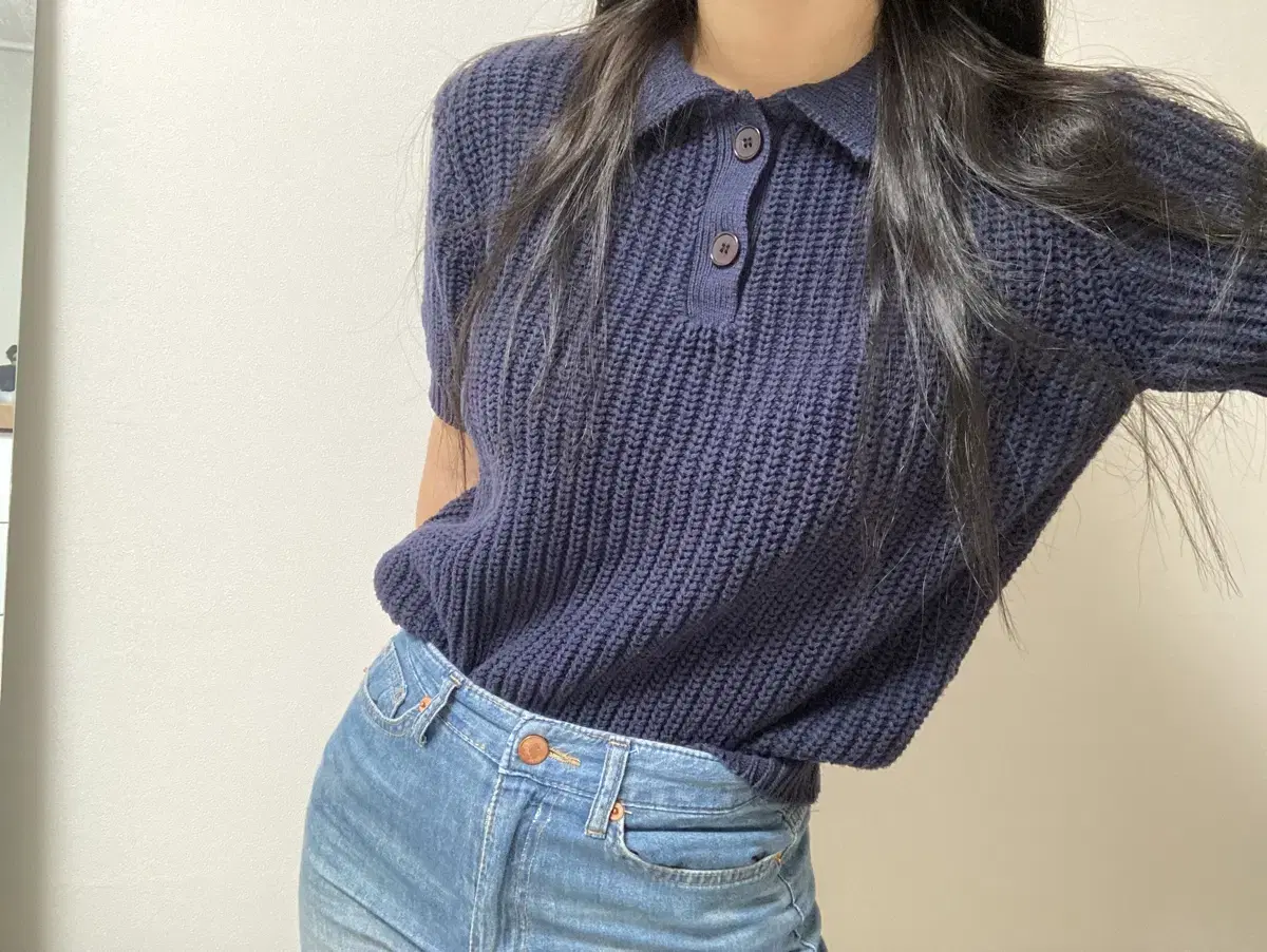 vintage collar knit