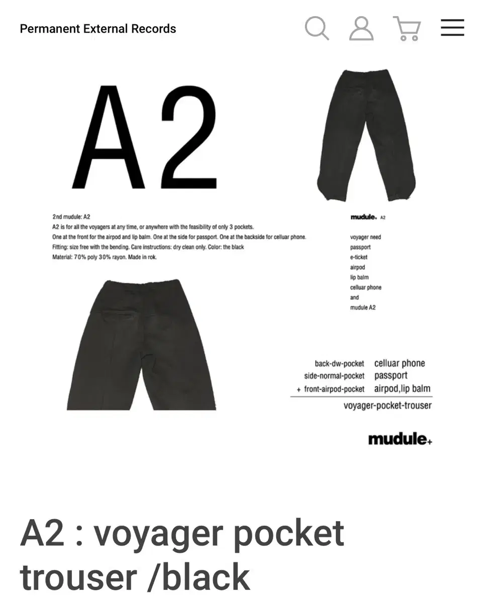 mudule a2 trouser