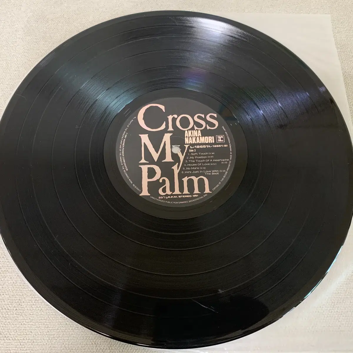 [JPOP] Akina Nakamori - Cross My Palm LP