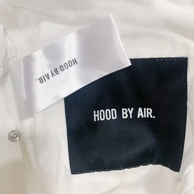 HOOD BY AIR EMBROIDERED LOGO JEANS