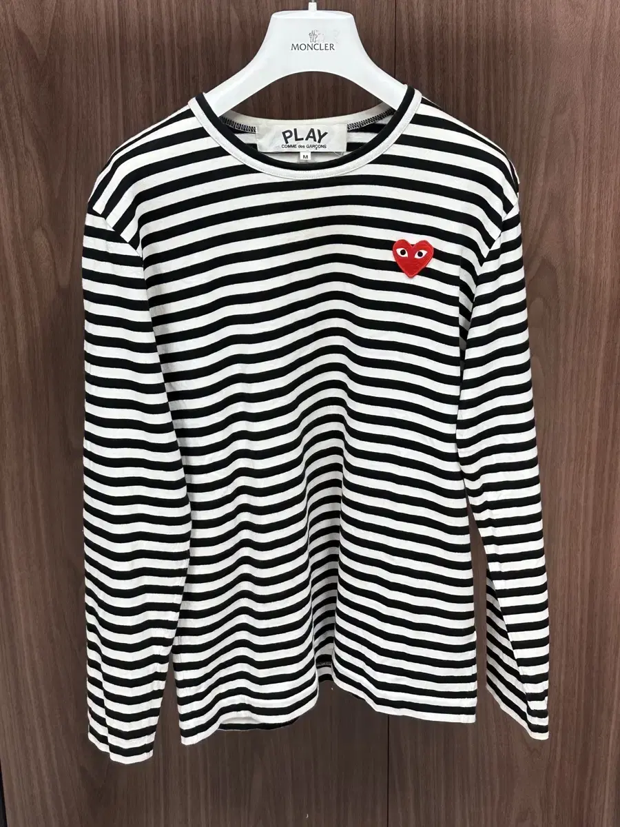 COMME des GARÇONS Striped Women's Long-Sleeved T-Shirt Genuine