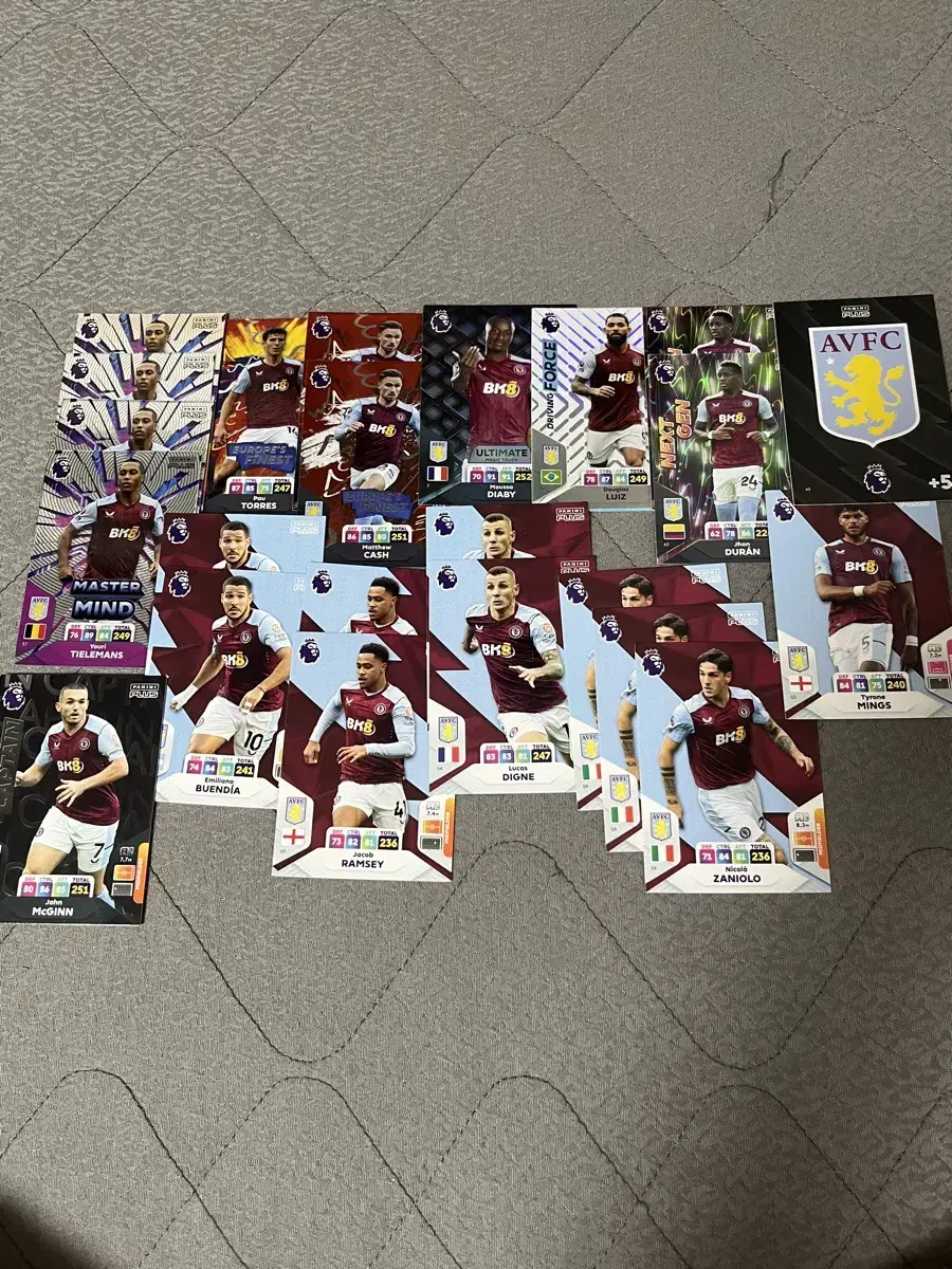 EPL Panini kard (Aston Villa) No shipping charges