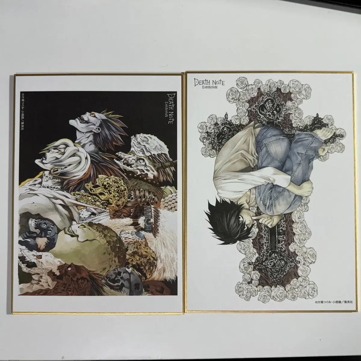 Death Note Original Art Exhibit Raito l 7 sheets of Misa color paper bulk WTS